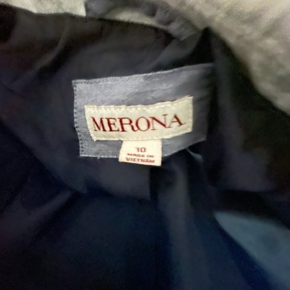 Merona Striped Blazer Blue and White • Used • Size: 10 - Picture 7 of 10